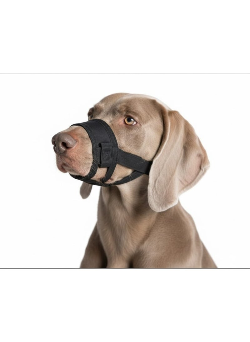 Nunbell Dog Muzzle, Size XXL, Black, Back Mouth 28-34cm, Neck 38-58cm, Weight 33-50kg
